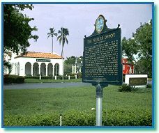 The historic train depot in Naples Florida