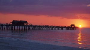 Naples Pier at Sunset